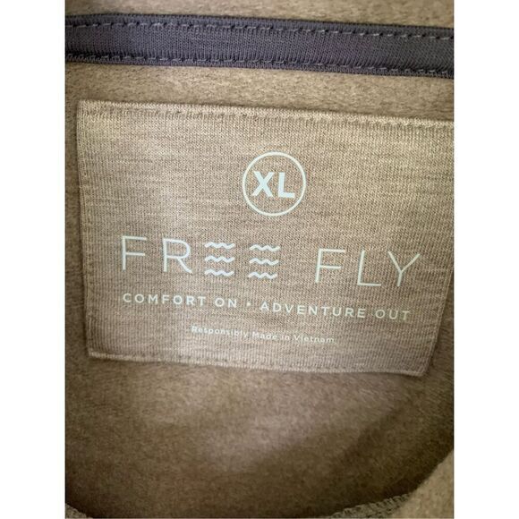 Free Fly Women's Bamboo Fleece Pullover Hoody gray size XL - Picture 4 of 5